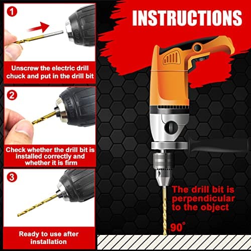 Titanium Twist Drill Bit Set 21 Piece Fit for Cutting Hard Metals，Such as Stainless Steel, Aluminum Alloy and Titanium Alloy 21 Pieces