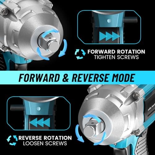 Seesii Cordless Impact Wrench 1/2 inch, High Torque 479 Ft-lbs(650Nm) Brushless Impact Gun,2500RPM w/2x4.0 Battery, 6 Sockets,8 Drill Bits, High Torque Power Impact Driver for Car Home,WH700