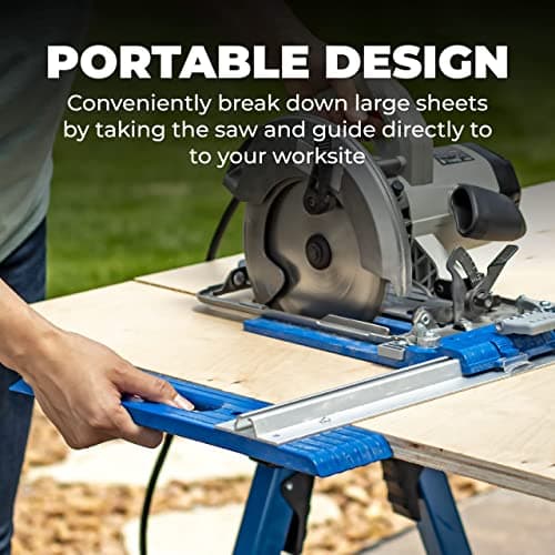 Kreg KMA2685 Rip-Cut Circular Saw Guide - Cutting Tool - Guide is Best for Regular (Side-Blade) Circular Saw - Ensure Compatibility Before Use - Woodworking Tools for Home Improvement