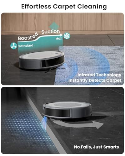 Lefant M310 Ultra Robot Vacuum and Mop, 6000Pa Suction-Slim Robotic Cleaner with ToF LiDAR Navigation, Accurate Obstacle Avoidance, WiFi/App/Alexa Control, 170min Runtime, for Pet Hair and Home