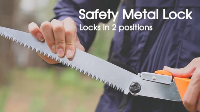 REXBETI Folding Saw, Heavy Duty 11 Inch Extra Long Blade Hand Saws for Wood Camping, Dry Wood Pruning Saws With Hard Teeth, Quality SK-5 Steel