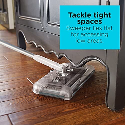 BLACK+DECKER 50 Minute Lithium Floor Sweeper, Multi-Surface Use, Charger Included (HFS115J10)