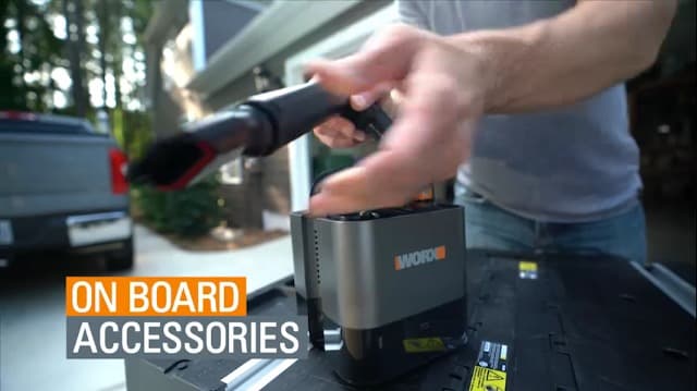 WORX WX030L 20V Power Share Cordless Cube Vac Compact Vacuum, Black