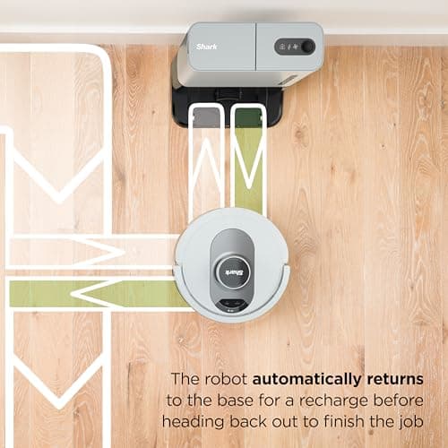 Shark AI Ultra Voice Control Robot Vacuum with Matrix Clean Navigation, Home Mapping, 60-Day Capacity, XL Self-Empty Base for Homes with Pets, Carpet & Hard Floors