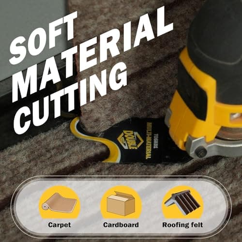 Oscillating Multi tool Hook Knife Blade, 5 PCS Multitool Saw Blades for Cutting Soft Materials Roofing Shingles, PVC Floor Carpet, Cardboard
