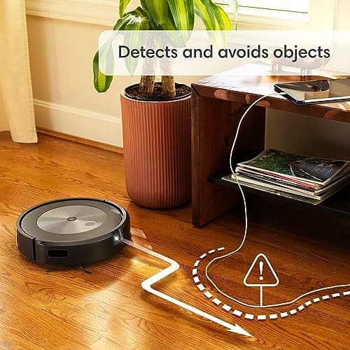 iRobot Roomba Combo j5 Robot Vacuum & Mop – Identifies and Avoids Obstacles Like Pet Waste & Cords, Clean by Room with Smart Mapping, Works with Alexa, Ideal for Pet Hair, Roomba Combo J5