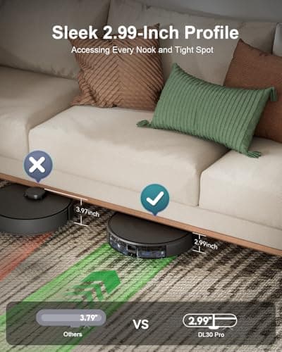 Robot Vacuum and Mop Combo, LiDAR Navigation, Ultra Slim Design, 9000Pa Suction Robotic Vacuum Cleaner – 200 Min Runtime, Auto Recharge, Customizable Cleaning for Pet Hair, Hard Floors
