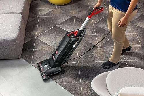 Hoover Commercial Bagged Task Vac Upright Vacuum, Black, CH54100V