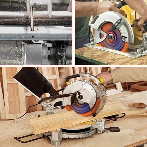 LOONPON 4.5inch HSS Saw Blade 3Pcs,72T Cutting Disc with 7/8 Inch Arbor for Wood Plastic PVC Soft-Metals Cutting
