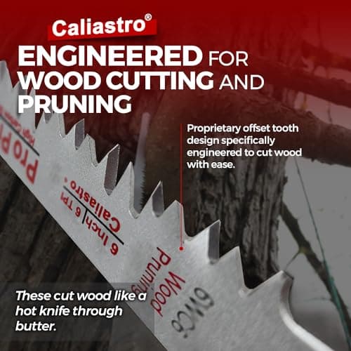 6-Inch Wood Cutting & Pruning Saw Blades for Reciprocating/Sawzall Saws - 8 Pack