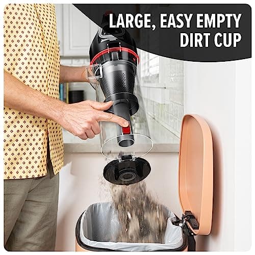 Dirt Devil Multi-Surface Extended Reach+ Upright Bagless Vacuum Cleaner for Carpet and Hard Floor, Powerful, Lightweight, Corded Vacuum Cleaners for Home Use