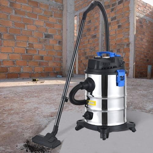 Dust Extractor Collector Wet & Dry 6.5-13.5 Gal. HEPA Filtration Systemfor Household and Jobsite Cleaning(11 Gallon (40 L))