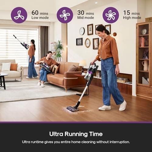 Eureka Cordless Vacuum Cleaner Lightweight, Stick Vacuum Rechargeable for Hardwood, Pet Hair, Blue w/Clean Station, Stylus Elite NEC490SE