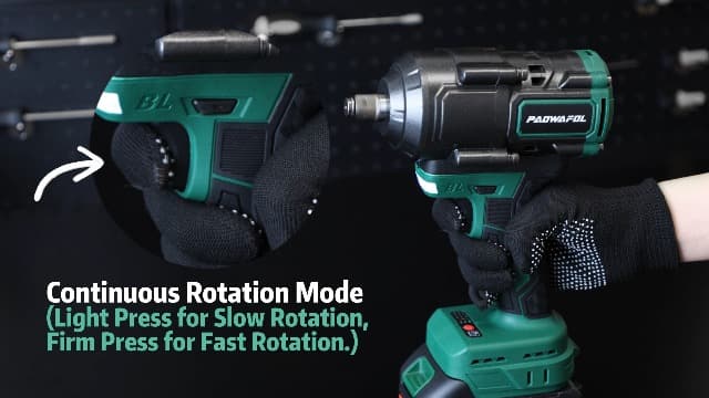 1500N.m(1106ft-lbs) Brushless Impact Wrench, High Torque 1/2" Impact Driver with 2* 21V 4.0AH Battery, Fast Charger, 5 Sockets & Storage Case, Cordless Impact Driver for Home Car Truck Tires