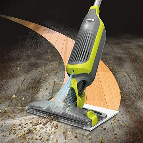 Shark VM200 VACMOP Pro Cordless Hard Floor Vacuum Mop with Disposable Pad, Charcoal Gray -(Renewed)-12oz vacmop Multi-Surface Cleaner not Included