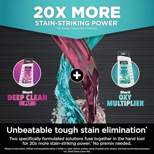 Shark StainStriker HairPro Portable Carpet, Upholstery & Area Rug Cleaner with Pet Mess & Hair Tools, Self-Cleaning, Perfect for Pets & Car Interiors, 4 Cleaning Tools & Pet Solution, Copper, PX251