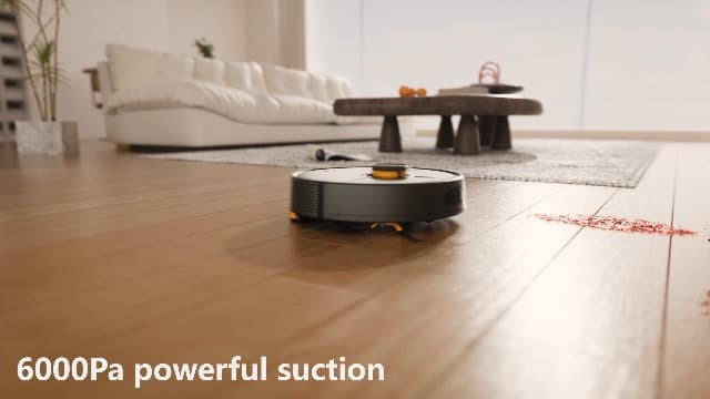 NADALY D200 Robot Vacuum and Mop Combo, Lidar Navigation Robot Vacuum Cleaner, 6000Pa Suction, 200Mins Runtime, Wi-Fi/App/Alexa Control, Self-Recharging Robotic Vacuum for Carpet Pet Hair Hard Floor