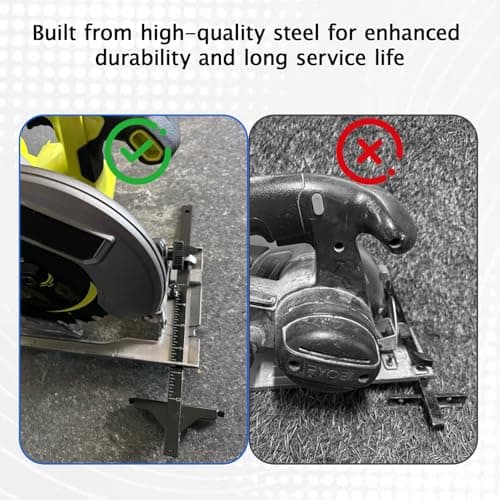 Edge Rip Guide for Ryobi P508 Circular Saw, Replacement Rip Fence Guide 204585001, Compatible with Ryobi P501G, P506, P507, P508, PCL500 (with Edge Guide Knob)