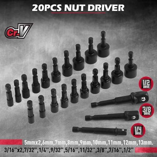 232-Piece Ultimate Screwdriver Bit Set, Cr-V Impact Driver Bit Set Includes Security Bits,Nut Driver, Ratchet Wrench and Bits Holder