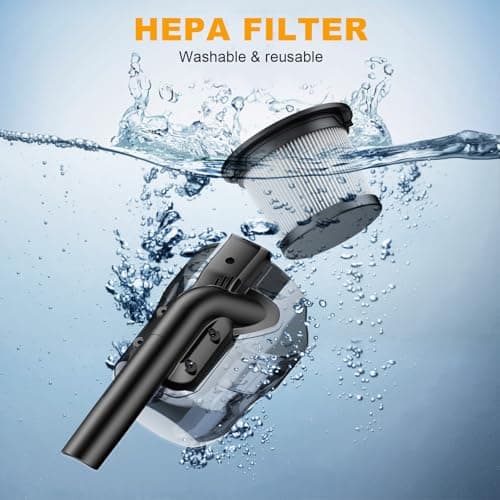 Cordless Vacuum Cleaner for Dewalt 20V Battery,100 AW Handheld Vacuum Cleaner with Washable HEPA Filter,55CFM Portable Shop Vacuum for Car/Pet Hair/Carpets/Hard Floors(No Battery)