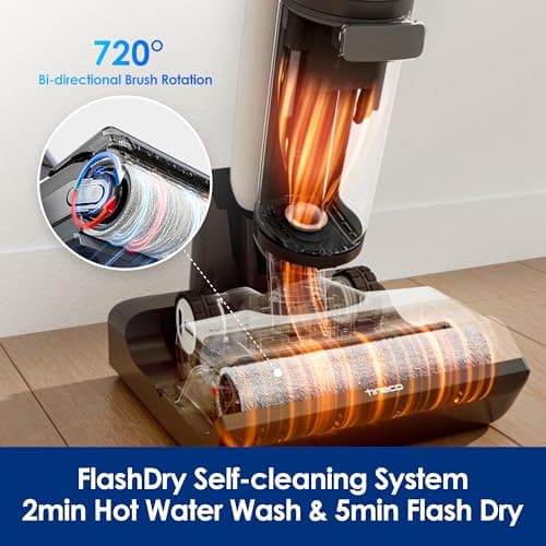 Tineco FLOOR ONE S7 FlashDry Smart Cordless Wet Dry Vacuum Cleaner & Floor Cleaning Solution