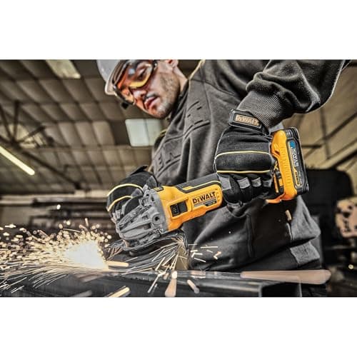 DEWALT 20V MAX* XR Angle Grinder with Kickback Brake, Slide Switch, 4-1/2-Inch, Tool Only (DCG405B)