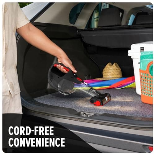 Dirt Devil 16V Deep Clean Cordless Handheld Vacuum Cleaner, Powerful Suction, Lightweight, Includes Motorized Pet Brush Roll Tool and Rechargeable Battery, Extended Run Time, Portable Vacuum Cleaner