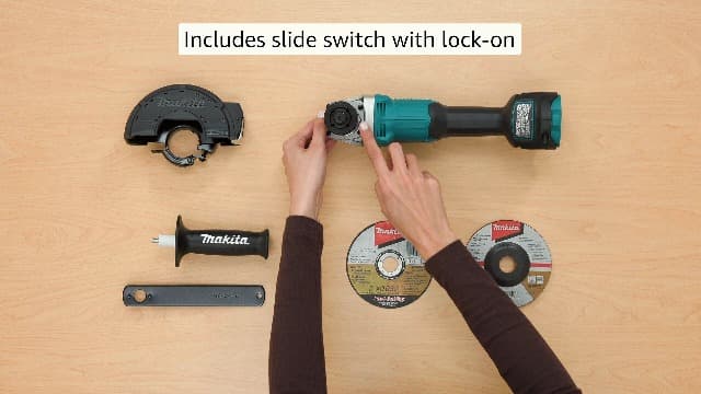 Makita XAG04Z 18V LXT® Lithium-Ion Brushless Cordless 4-1/2” / 5" Cut-Off/Angle Grinder, Tool Only