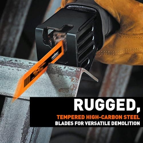 HORUSDY 10-Piece Reciprocating Saw Blades Set, Metal & Woodcutting Saw Blades