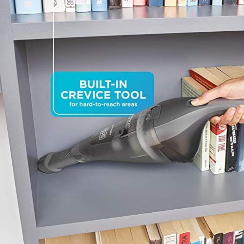 BLACK+DECKER dustbuster Handheld Vacuum, 8V Cordless, Hand Vacuum for Quick Cleanup with Crevice Tool and Washable Filter (HNVC220BCZ01)