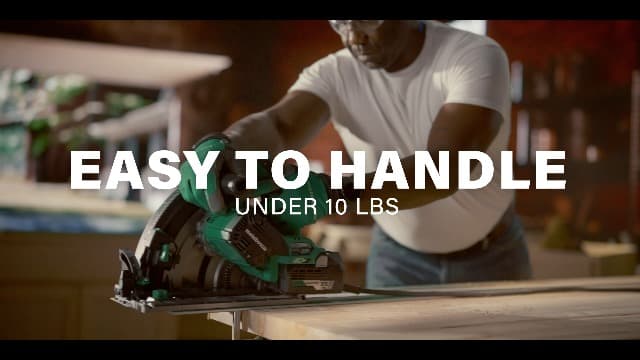 Metabo HPT 36V MultiVolt 6-1/2" Cordless Track Saw Kit, Adjustable Bevel -1 to 46°, Over 2-1/2" Cutting Depth, Lightweight Design, Includes 4.0Ah Metabo Battery and Rapid Charger, C3606DPA