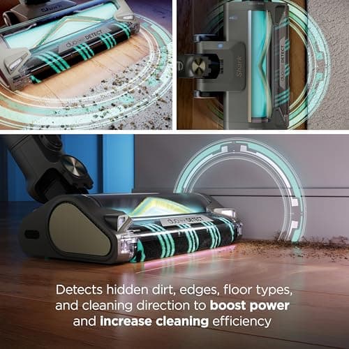 Shark PowerDetect Clean & Empty Cordless Stick Vacuum & Auto-Empty System, Powerful Suction, HEPA Filtration, Carpet & Hard Floor, Portable, Stick Vacuum for Pet Hair, Dark Gray, IP3253