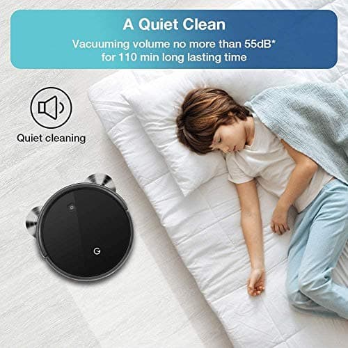 Robotic Vacuum Cleaner,Ideal For Pet Hair,Home and Kitchen Hard Floor and Low Pile Carpet