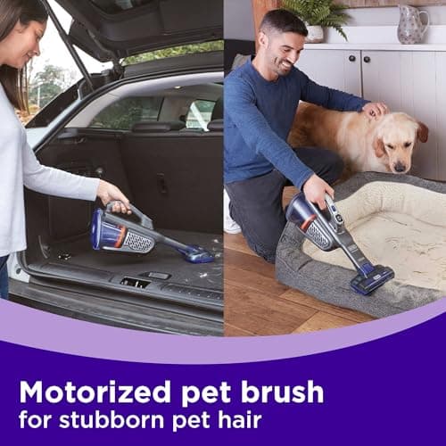 BLACK+DECKER dustbuster furbuster AdvancedClean+ Cordless Pet Handheld Vacuum, Home, Pet and Car Vacuum (HHVK515JP07)