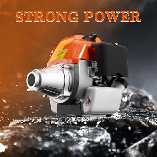 48CC Gas Powered Pole Saws,2-Stroke Gas Pole Saws for Tree Trimming with11.5in Cutting Bar,16 FT Extendable Pole Chainsaw Tree Trimmer