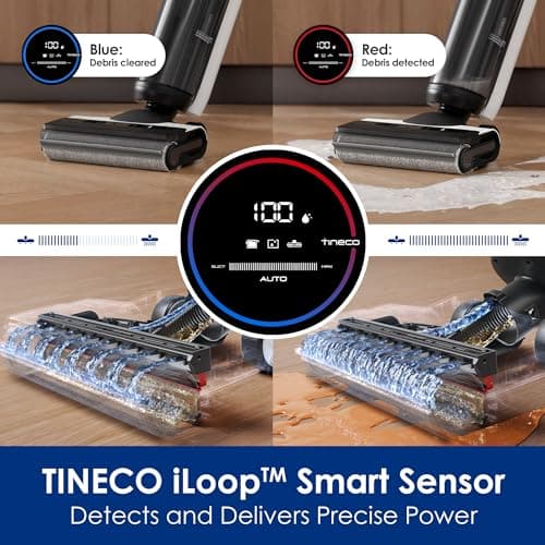 Tineco Floor ONE S5 Smart Cordless Wet Dry Vacuum Cleaner and Mop for Hard Floors & Carpet ONE Cruiser Smart Carpet Cleaner, Self-Cleaning and FlashDry, Deep Cleaning