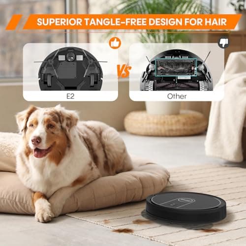 Robotic Vacuum Cleaner : 3-in-1 Robot Vacuum and Mop Combo, 4000Pa Suction, 2.87" Slim Robot Vacuum for Under Furniture, Beds, Smart Navigation, App Alexa Control for Hard Floors & Low-Pile Rugs