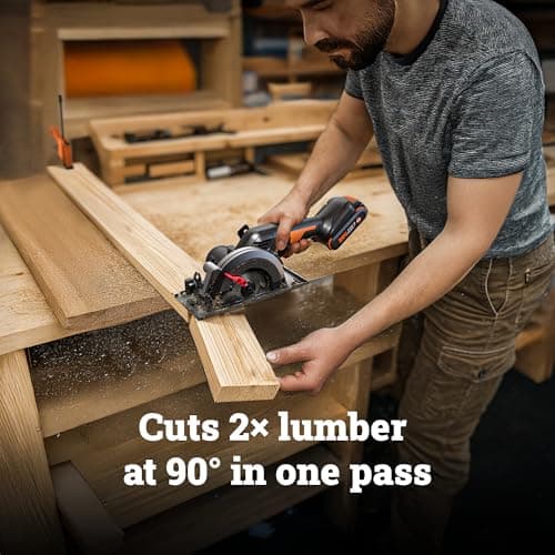 Worx WX531L 20V WORXSAW 4.5" Cordless Compact Circular Saw
