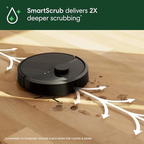 iRobot Roomba Plus 405 Combo Robot Vacuum with AutoWash Dock, 70x Suction, DualClean Mop, and ClearView LiDAR Mapping (Black)