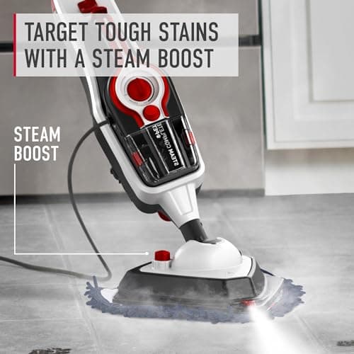 Hoover Steam Complete Pet Steam Mop, Hard Floor Cleaner Machine, 10-in-1 Multipurpose Cleaner Machine, Removable Handheld Steamer, Ideal for Hardwood, Vinyl, Tile, Grout and More