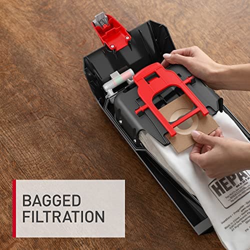 Hoover Complete Performance Advanced Pet Kit Corded Vacuum Cleaner, Bagged Vacuum Cleaner, Traps 99% of Dust Matter, Wide Cleaning Path, Includes 2-in-1 Pet Tool, Powerful Vacuum Cleaners for Home Use