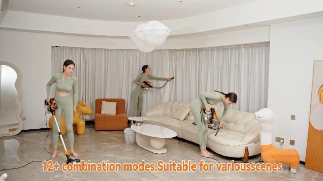 23Ft Corded Vacuum Cleaner, 600W Powerful Self-Standing Stick Vacuum for Home with 20Kpa Suction, 2 Speeds Lightweight Household Vacuum Cleaner for Carpet,Hardwood Floors and Pet Hair