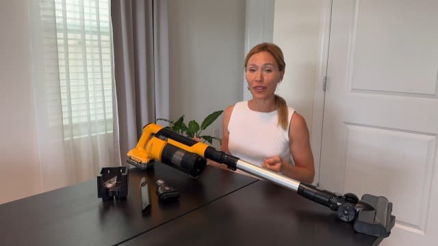 350W Cordless Vacuum Cleaner for Dewalt 20v Battery, 35kPa Brushless Lightweight Stick Vacuum with 3 Mode Suction, 6 in 1 Stick Vacuum Cleaner with HEPA for Floor, Carpet, Car (Battery Not Included)