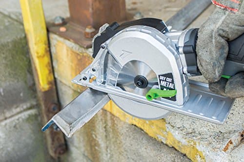 Genesis 5.8 Amp 4-3/4” Metal Cutting Circular Saw with Chip Collector and Metal Cutting Blade (GMCS547C)