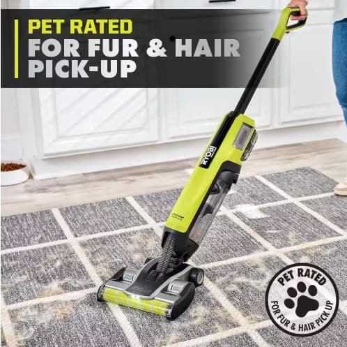 RYOBI ONE+ HP 18V Brushless Cordless High Capacity Stick Vacuum Kit with 4.0 Ah Battery and Charger