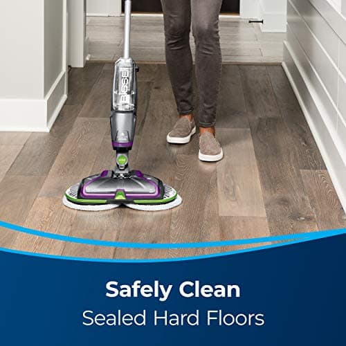 BISSELL® Spinwave Cordless Pet Hard Floor Spin Mop Cleaner 18V with washable mop pads for sealed hard floors, 23157