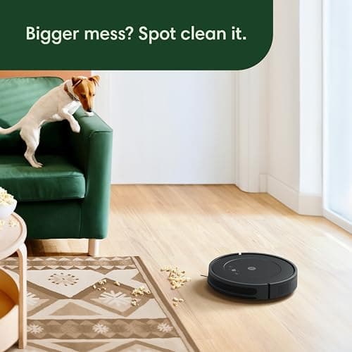 iRobot Roomba Vac Robot Vacuum (Q011) - Power-Lifting Suction, Quieter Cleaning Mode, Multi-Surface Cleaning, Cleans in Neat Rows, Easy to use, Self-Charging, Works with Alexa