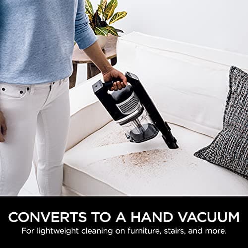 Shark Vertex Pro Cordless Vacuum Cleaner with HEPA Filter, Lightweight, Portable, Removable Handheld, Self Cleaning DuoClean PowerFins, 120-min Runtime, IQ Display, Black/Silver, IZ682H
