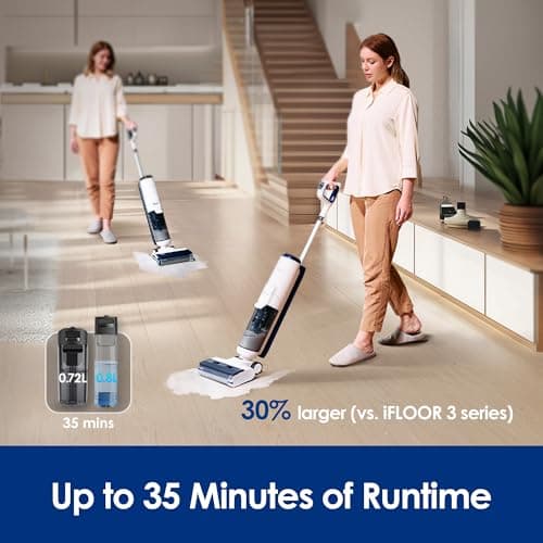 Tineco iFLOOR 5 Breeze Complete Wet Dry Vacuum Cordless Floor Washer & Floor Cleaning Solution