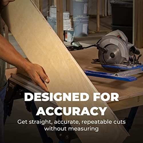 Kreg KMA2685 Rip-Cut Circular Saw Guide - Cutting Tool - Guide is Best for Regular (Side-Blade) Circular Saw - Ensure Compatibility Before Use - Woodworking Tools for Home Improvement